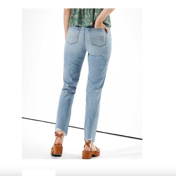 NWT AE Ripped Mom Jean - Picture 7 of 10